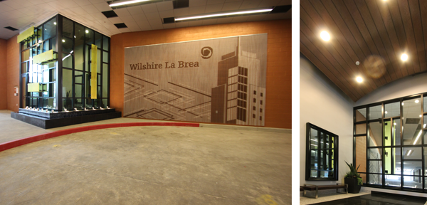 Wilshire La Brea - Entrance to Parking Structure and Elevator Room to Apartments